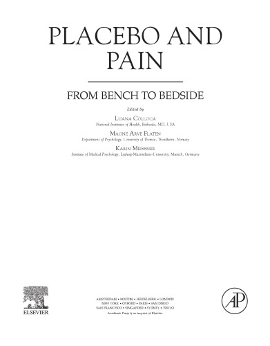 Placebo and Pain. From Bench to Bedside