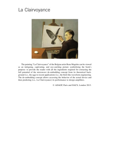 Microwave De-embedding. From Theory to Applications