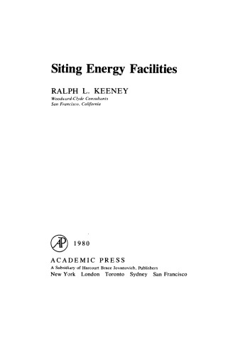 Siting Energy Facilities