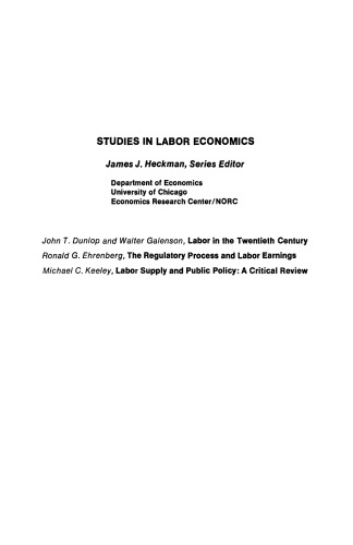 Labor Supply and Public Policy. A Critical Review
