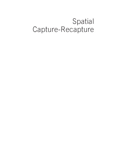 Spatial Capture-recapture