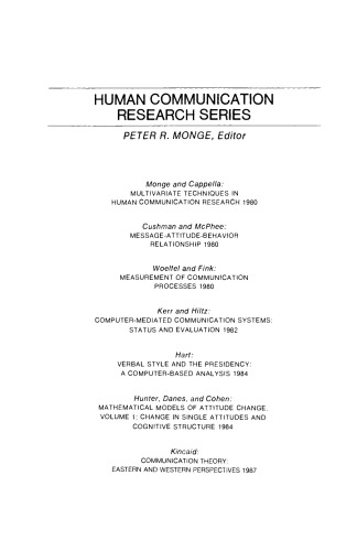 Communication Theory. Eastern and Western Perspectives