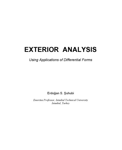 Exterior Analysis. Using Applications of Differential Forms