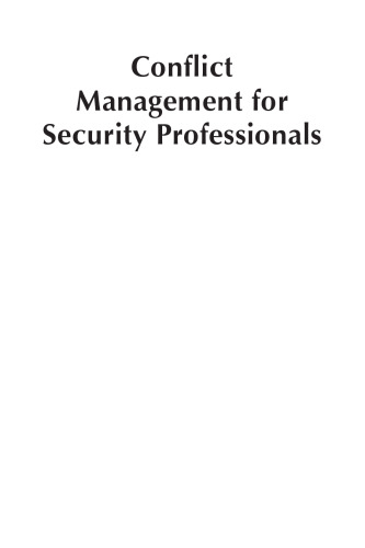 Conflict Management for Security Professionals