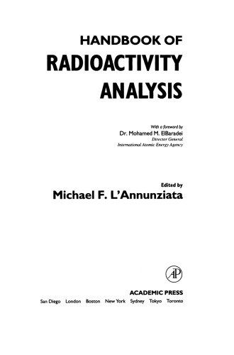 Handbook of Radioactivity Analysis