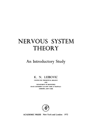 Nervous System Theory. An Introductory Study