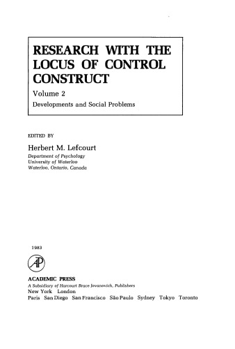 Developments and Social Problems