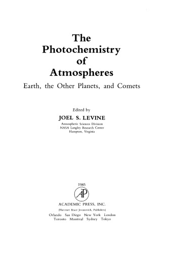 The Photochemistry of Atmospheres