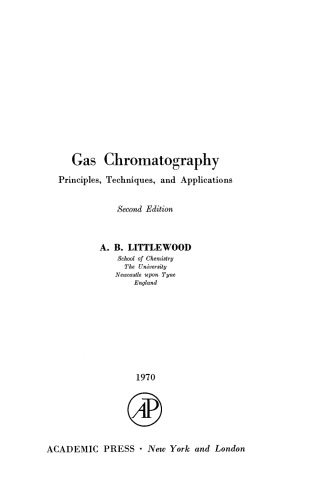 Gas Chromatography. Principles, Techniques, and Applications