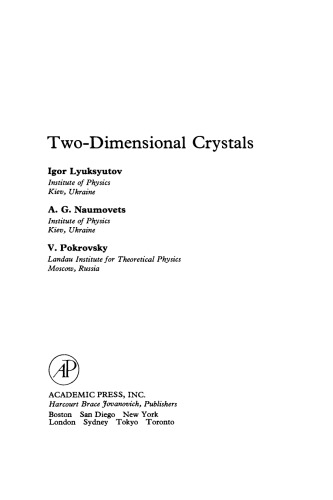 Two-Dimensional Crystals