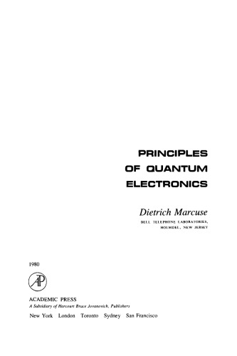 Principles of Quantum Electronics