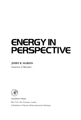 Energy in Perspective