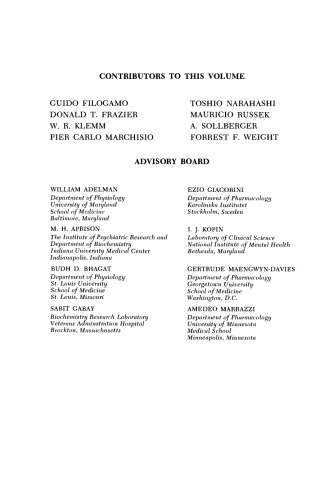 Neurosciences Research. Volume 4