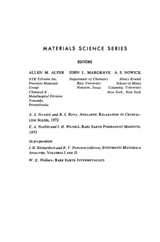 Rare Earth Permanent Magnets