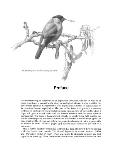 Population Limitation in Birds