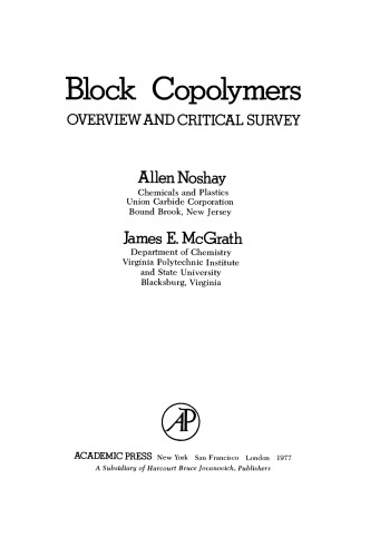 Block Copolymers. Overview and Critical Survey