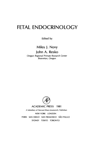 Fetal Endocrinology