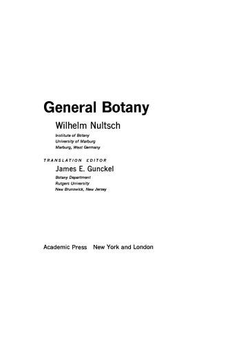 General Botany