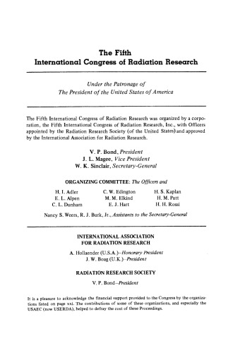 Radiation Research. Biomedical, Chemical, and Physical Perspectives