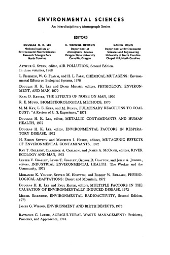 River Ecology and Man. Proceedings of an International Symposium on River Ecology and the Impact of Man, Held at the University of Massachusetts, Amherst, Massachusetts, June 20–23, 1971