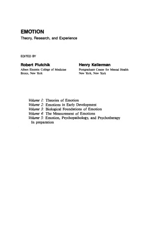 The Measurement of Emotions