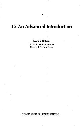 C: an advanced introduction