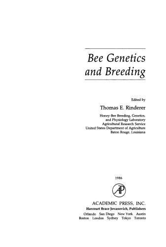 Bee Genetics and Breeding