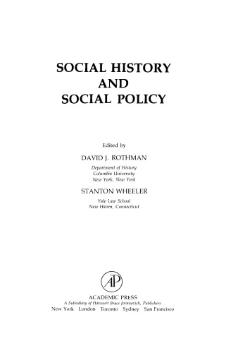 Social History and Social Policy