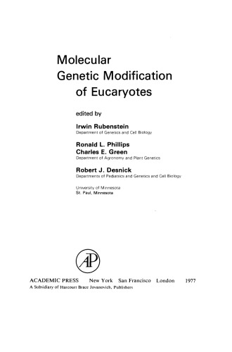 Molecular Genetic Modification of Eucaryotes