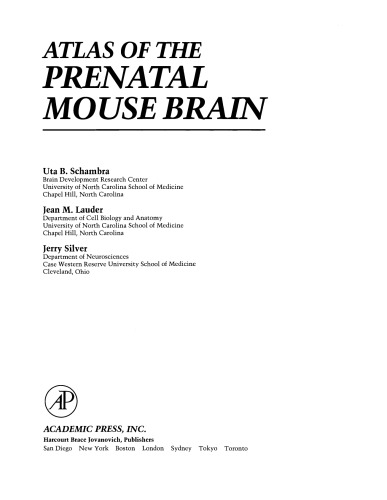 Atlas of the Prenatal Mouse Brain