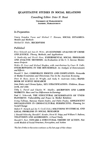 An Economic Analysis of Crime and Justice. Theory, Methods, and Applications