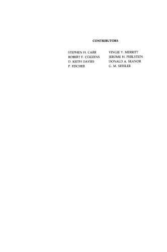 Electrical Properties of Polymers
