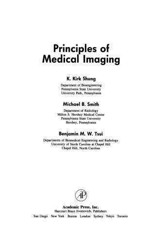 Principles of Medical Imaging