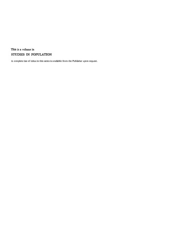 The Methods and Materials of Demography