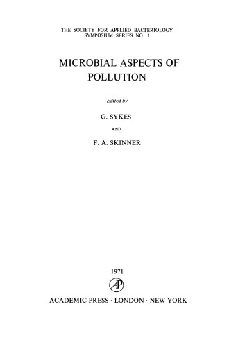 Microbial Aspects of Pollution