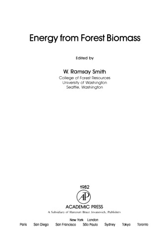 Energy from Forest Biomass