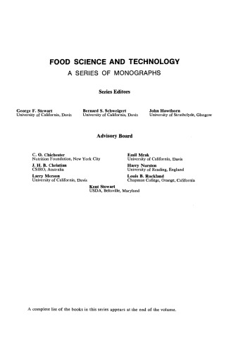 Introduction to Food Science and Technology