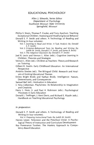 Handbook on Teaching Educational Psychology