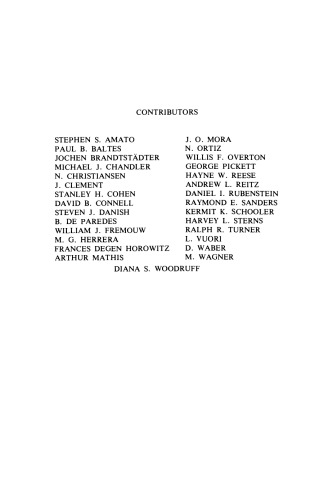 Life-Span Developmental Psychology. Intervention