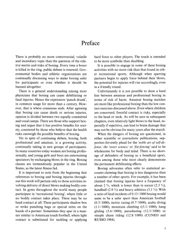 Boxing. Medical aspects