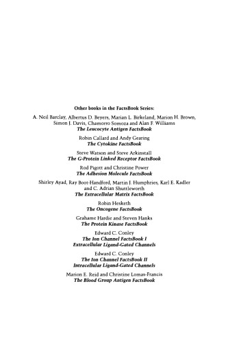 The Chemokine Facts: Book