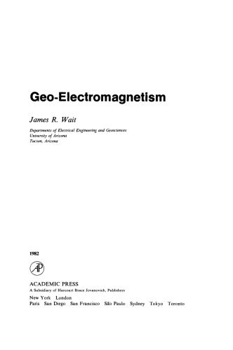 Geo-Electromagnetism