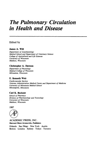 The Pulmonary Circulation in Health and Disease