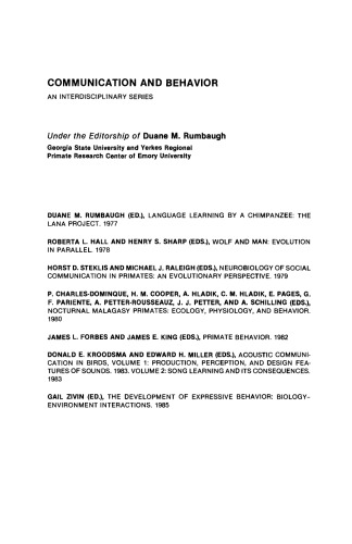 The Development of Expressive Behavior. Biology-Environment Interactions