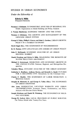 Local Provision of Public Services. The Tiebout Model After Twenty-Five Years