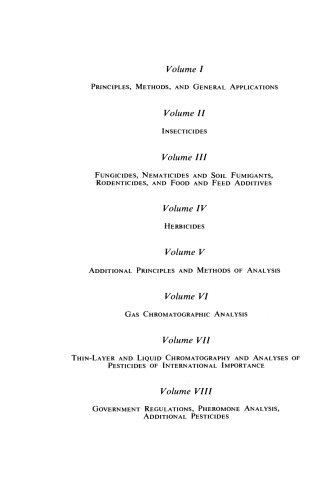 Government Regulations, Pheromone Analysis, Additional Pesticides