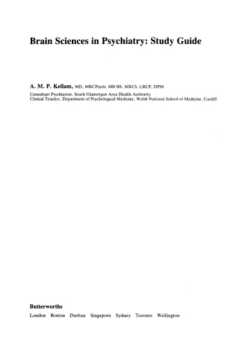 Brain Sciences in Psychiatry. Study Guide