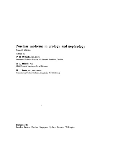 Nuclear Medicine in Urology and Nephrology