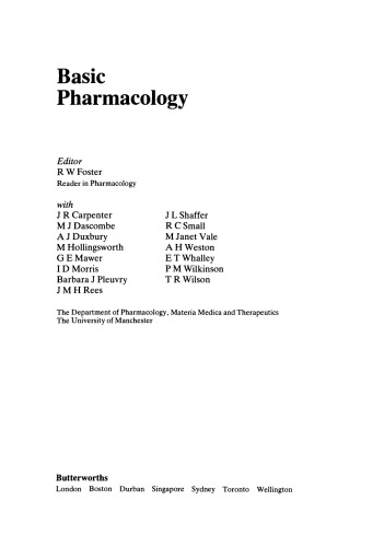Basic Pharmacology