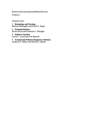 Genetic and Metabolic Disease in Pediatrics